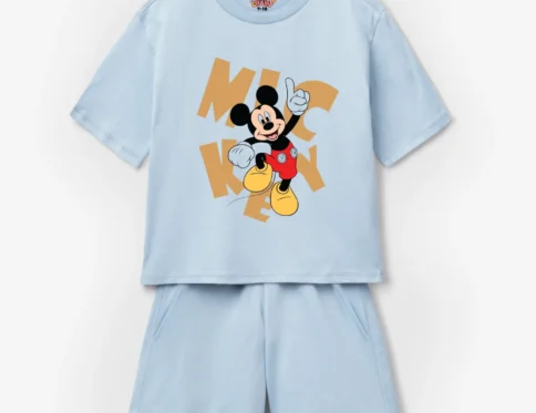 Mickey Mouse “Happy Day” Kids T-Shirt & Shorts Set