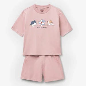 Best Friends Cats Kids T-shirt Short Set