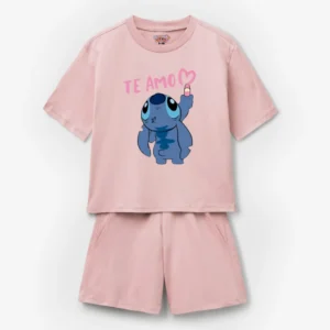 Stitch "Te Amo Love" Kids T-Shirt & Shorts Set