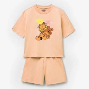 Garfield Cartoon Kids T-Shirt Short Set