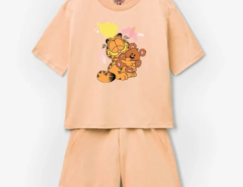 Garfield Cartoon Kids T-Shirt Short Set