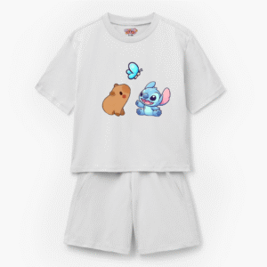 Capybara & Stitch "Best Buds" Kids T-Shirt & Shorts Set