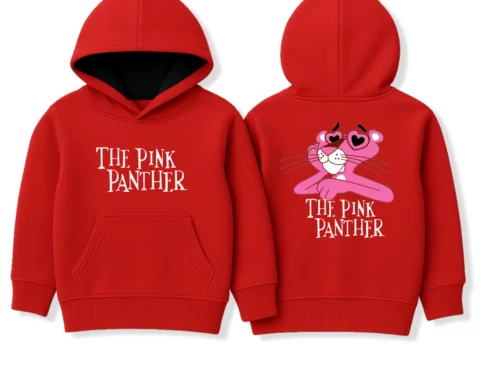 Red The Pink Panther Hoodie for Kids