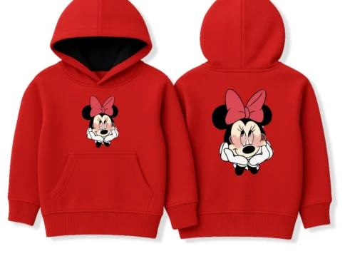 Red Minnie Mouse Hoodie for Girls